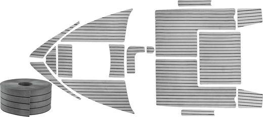 Комплект палубного покрытия для Феникс 560, тик темно-серый, Marine Rocket