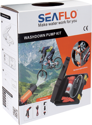 Комплект помывочный переносной, 12 В, 17л/мин SeaFlo