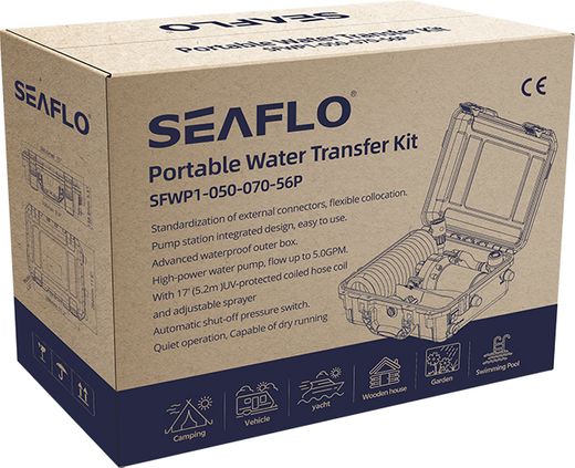 Комплект помывочный переносной, 12 В, 18,9л/мин SeaFlo