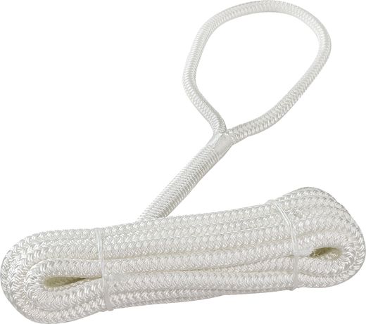 Конец швартовый d12мм, L5м, белый, Marine Rocket