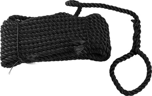 Конец швартовый d12мм, L5м, черный, Marine Rocket