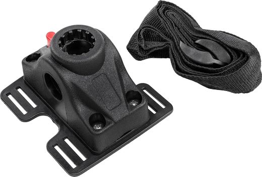 Крепление держателя спиннинга универсальное на баллон, черное