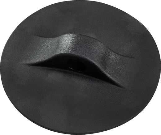 Крепление леера, D 136мм, черное, 2 шт