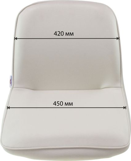Кресло FIRST MATE мягкое, материал белый винил (упаковка из 6 шт.)