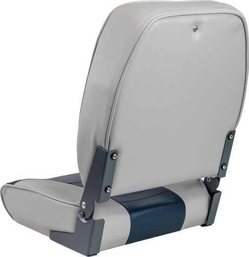 Кресло мягкое складное Marine Rocket, обивка винил, цвет серый/синий