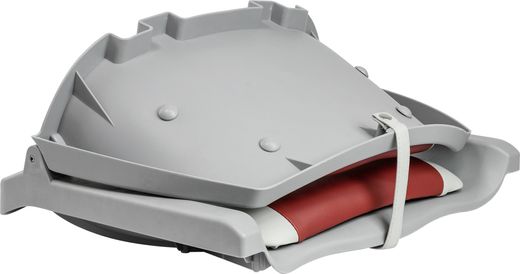 Кресло мягкое складное, обивка винил, цвет серый/красный, Marine Rocket