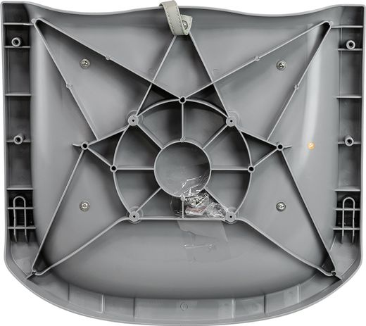 Кресло мягкое складное, обивка винил, цвет серый/синий