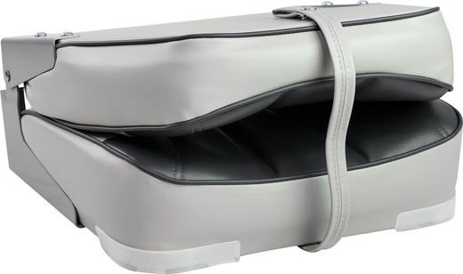 Кресло мягкое складное, обивка винил, цвет серый/угольный, Marine Rocket