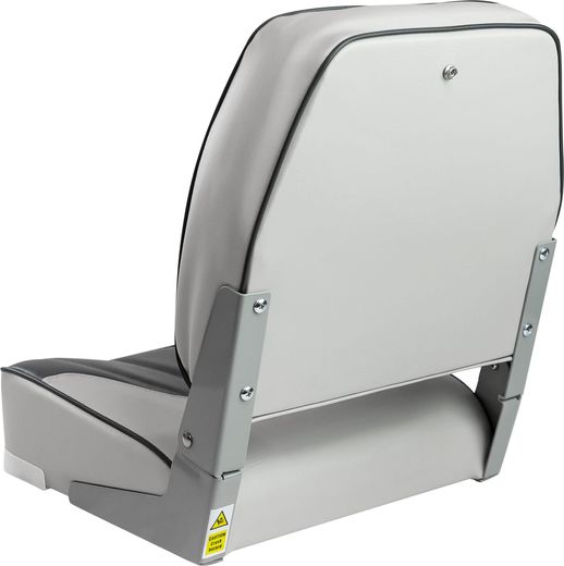 Кресло мягкое складное, обивка винил, цвет серый/угольный, Marine Rocket