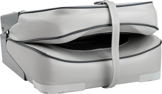 Кресло мягкое складное, обивка винил, цвет серый/угольный, Marine Rocket