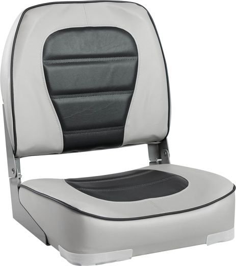 Кресло мягкое складное, обивка винил, цвет серый/угольный, Marine Rocket