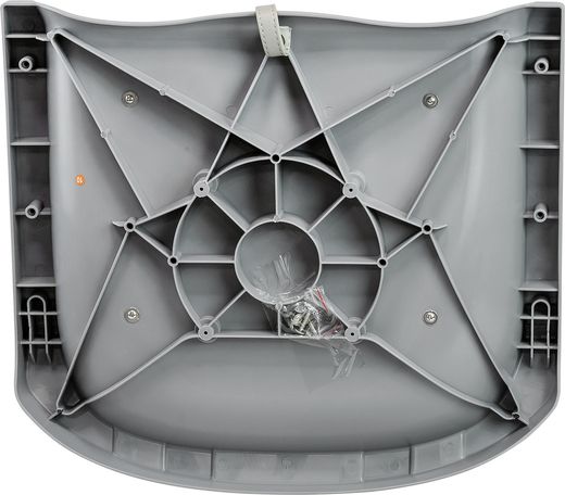 Кресло мягкое складное, обивка винил, цвет серый/угольный