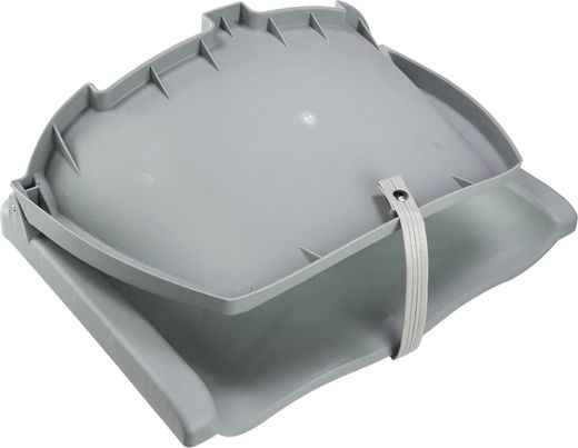 Кресло пластиковое серое