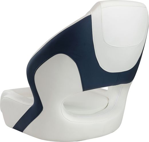 Кресло с болстером Delux Sport Flip Up, обивка белый/синий винил