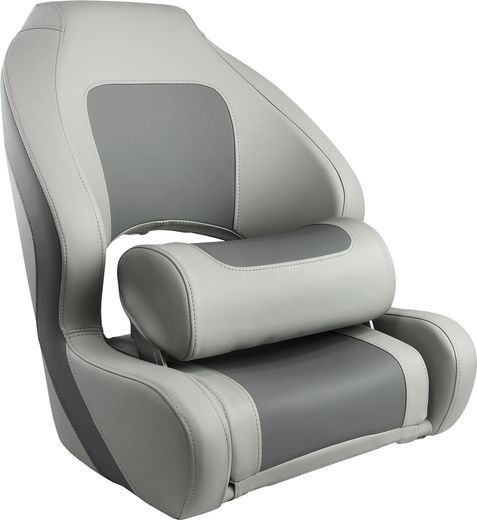 Кресло с болстером Delux Sport Flip Up, обивка угольный/серый винил