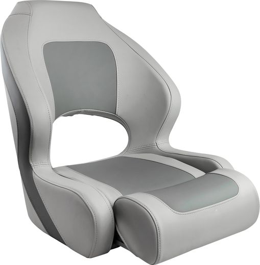 Кресло с болстером Delux Sport Flip Up, обивка угольный/серый винил