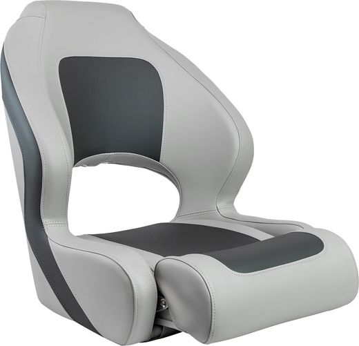 Кресло с болстером Delux Sport Flip Up, обивка винил, цвет угольный/серый