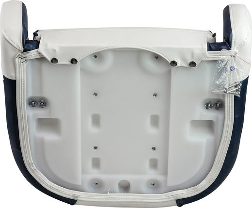 Кресло с болстером Ocean Flip Up, обивка винил, цвет белый/синий