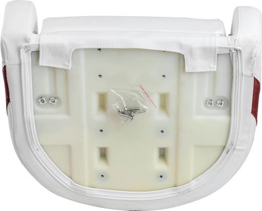 Кресло с болстером Premium Captain's Bucket, обивка винил, цвет белый/красный, Marine Rocket