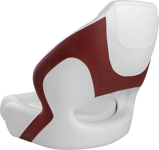 Кресло с болстером Premium Captain's Bucket, обивка винил, цвет белый/красный, Marine Rocket