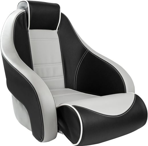 Кресло с болстером Stingray, обивка черный/серый винил