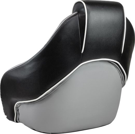 Кресло с болстером Stingray, обивка винил, цвет черный/серый