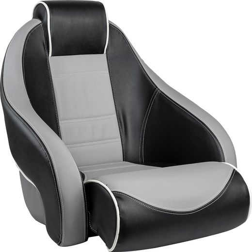 Кресло с болстером Stingray, обивка винил, цвет черный/серый