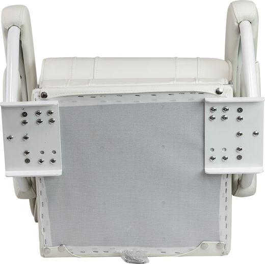 Кресло с перекидной спинкой и болстером, обивка винил, цвет белый