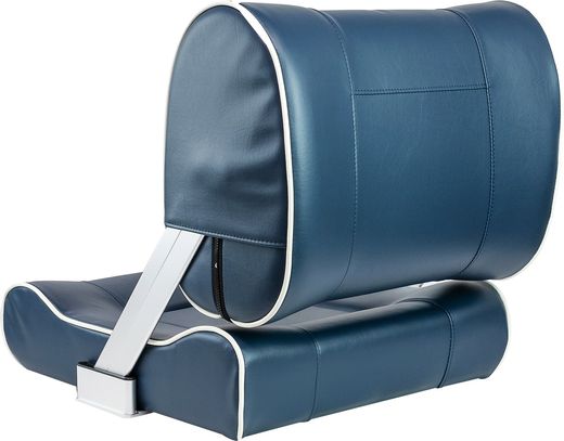 Кресло с перекидной спинкой, обивка винил, цвет синий