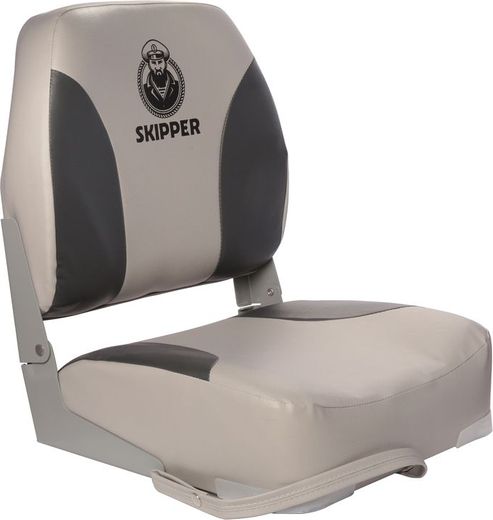 Кресло складное мягкое Skipper, серый/черный