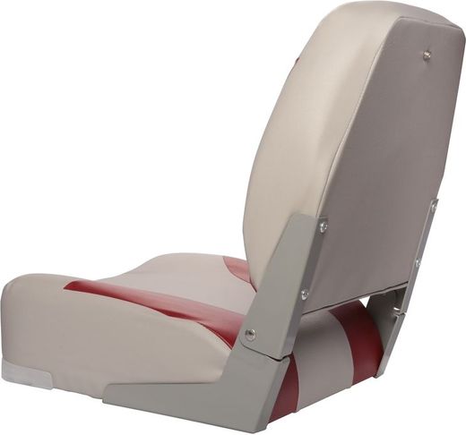 Кресло складное мягкое Skipper, серый/красный