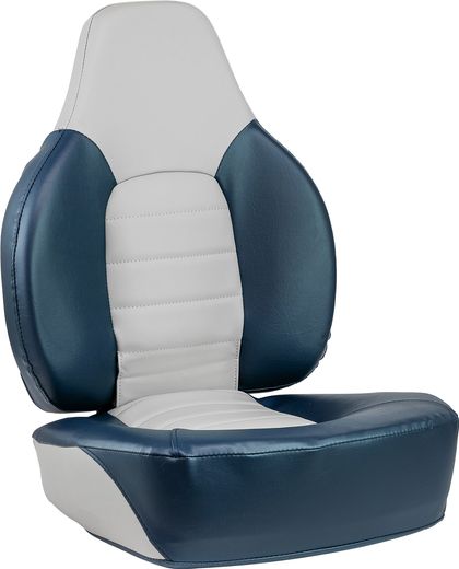 Кресло складное мягкое FISH PRO, цвет серый/синий