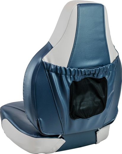 Кресло складное мягкое FISH PRO, цвет серый/синий