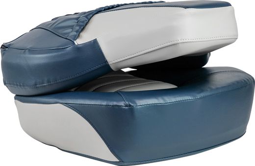 Кресло складное мягкое FISH PRO, цвет серый/синий