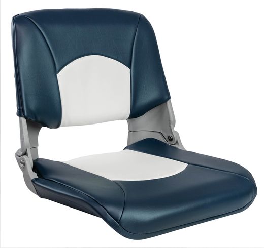 Кресло складное мягкое SKIPPER, цвет синий/белый