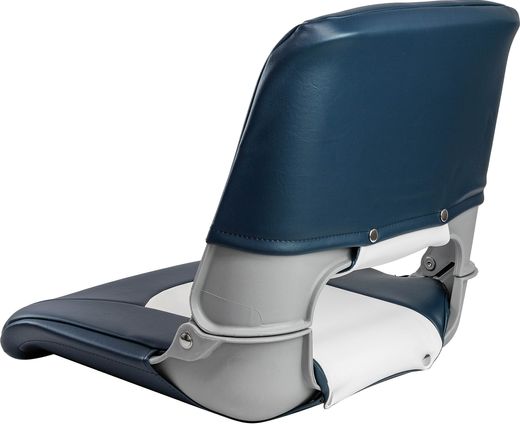 Кресло складное мягкое SKIPPER, цвет синий/белый