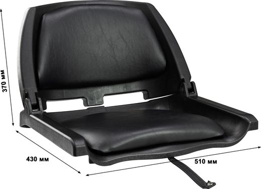 Кресло складное мягкое TRAVELER, цвет черный/черный (упаковка из 2 шт.)