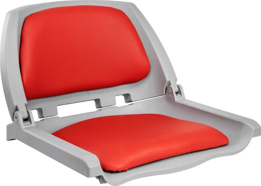 Кресло складное мягкое TRAVELER, цвет серый/красный