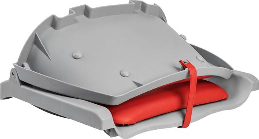 Кресло складное мягкое TRAVELER, цвет серый/красный