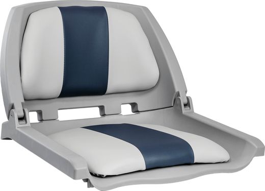 Кресло складное мягкое TRAVELER, цвет серый/синий