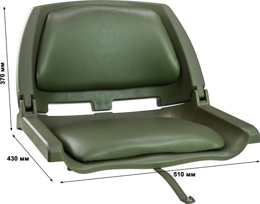 Кресло складное мягкое TRAVELER, цвет зеленый/зеленый