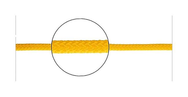 Линь плавающий  d6 мм, L25 м, желтый
