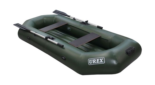 Надувная лодка ПВХ UREX 260 НД, зеленая