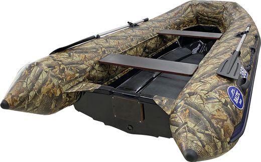 Лодка РИБ (RIB) Baltic Boats Аполлон 360, камуфляж лес, корпус черный