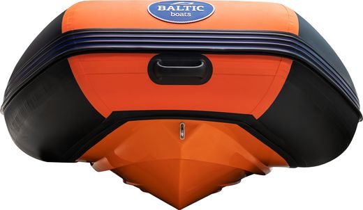 Лодка РИБ (RIB) Baltic Boats Аполлон 360, черный/оранжевый (корпус оранжевый)