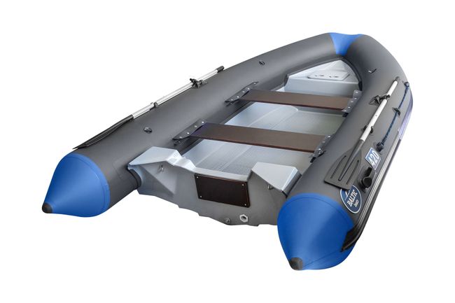 Лодка РИБ (RIB) Baltic Boats Аполлон 420 Z, серый/синий (корпус серый)
