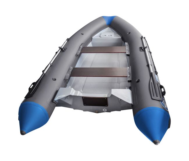 Лодка РИБ (RIB) Baltic Boats Аполлон 420 Z, серый/синий (корпус серый)