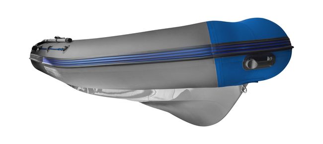 Лодка РИБ (RIB) Baltic Boats Аполлон 420 Z, серый/синий (корпус серый)