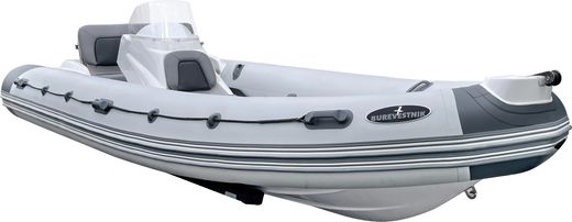 Лодка РИБ (RIB) Буревестник 530, св.серый-т.серый (корпус белый)