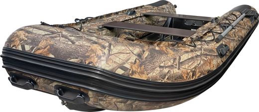 Лодка РИБ (RIB) Навигатор 380PRO, камуфляж лес (корпус черный), FORZA